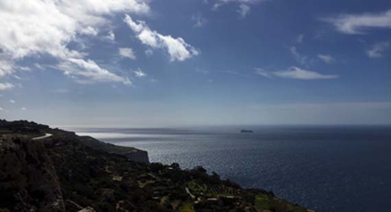 Bild Mittelmeer Ausblick Malta
